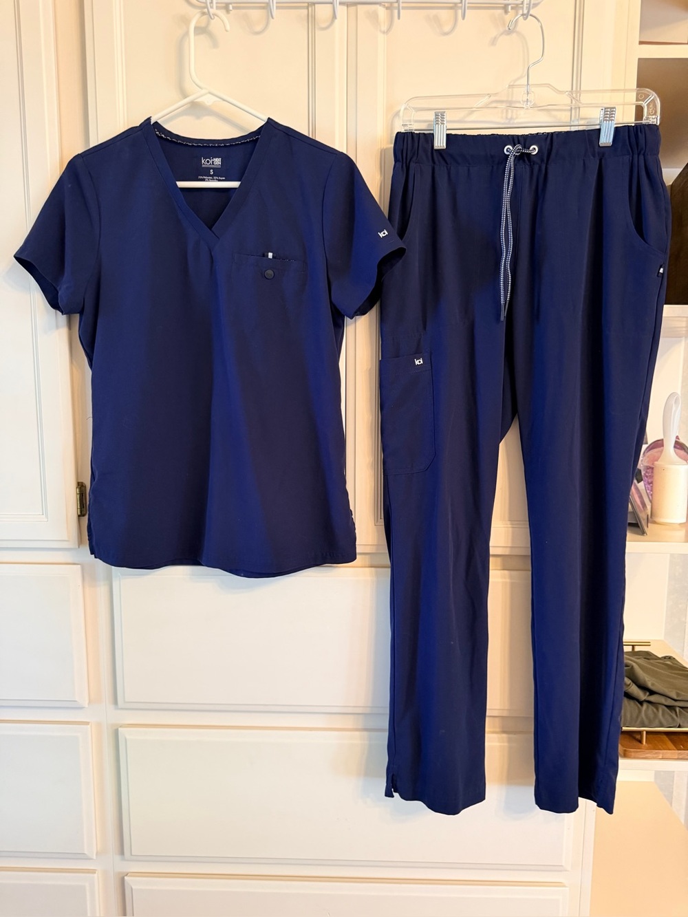Koi Women’s small blue scrub set